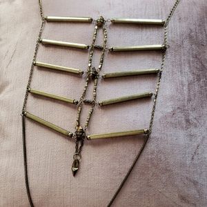 Free People Gold Layered Necklace